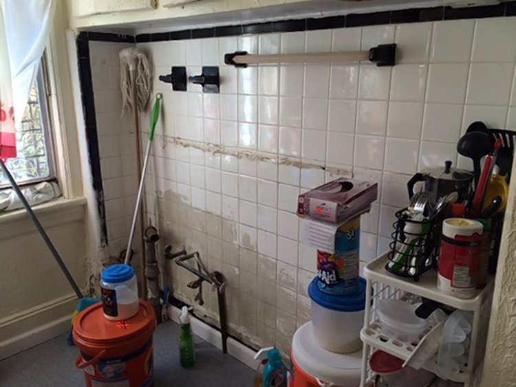 From a building located at 308 Harman Street in Brooklyn.