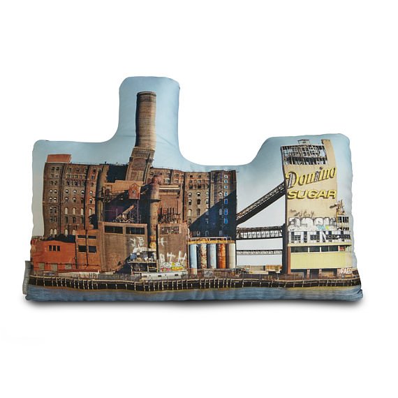 Domino Sugar Refinery Printed Pillow