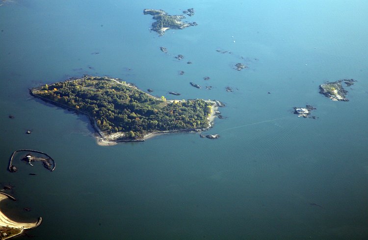 Columbia Island (2nd from right)