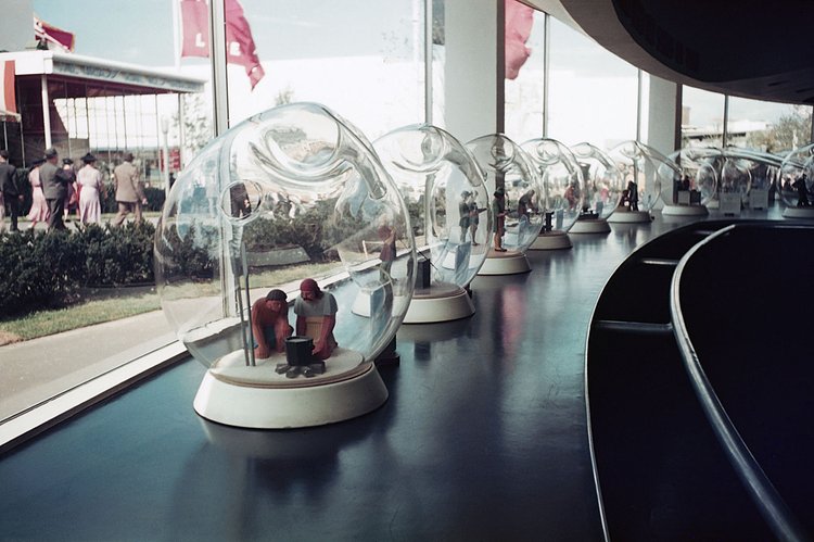 A display in the Glass Incorporated Pavilion.