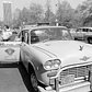 A checkered cab is pulled over on New York's Central Park South, May 4, 1982, right around the time that the Checkered Motor Co. announced it was going out of production.