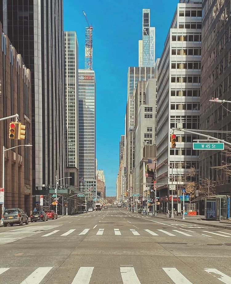 6th Avenue and 45th Street, Midtown, Manhattan