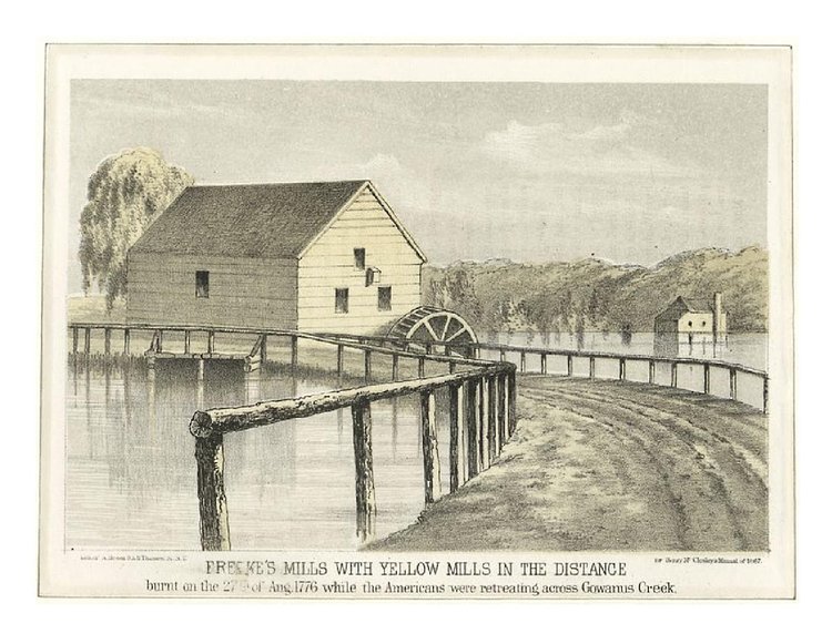 Freeke's Mills With Yellow Mills in the Distance, 1776