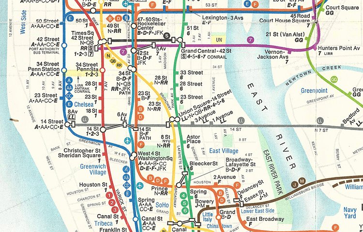 In 1979 an even more simplified version by John Tauranac rolled out.