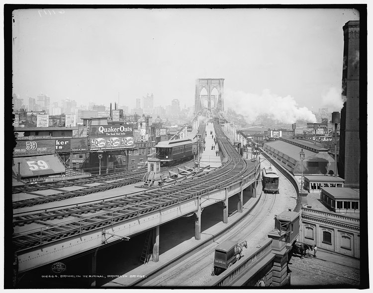 Brooklyn Bridge, Brooklyn Terminal, 1903
