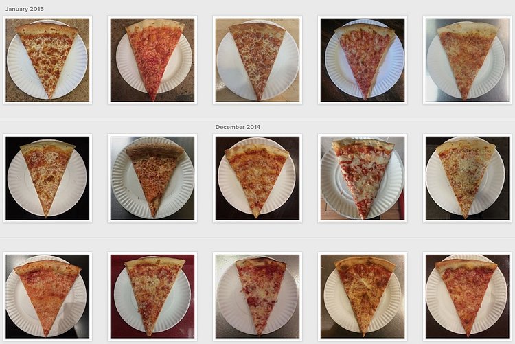 Dollar Pizza Slice NYC Instagram Page