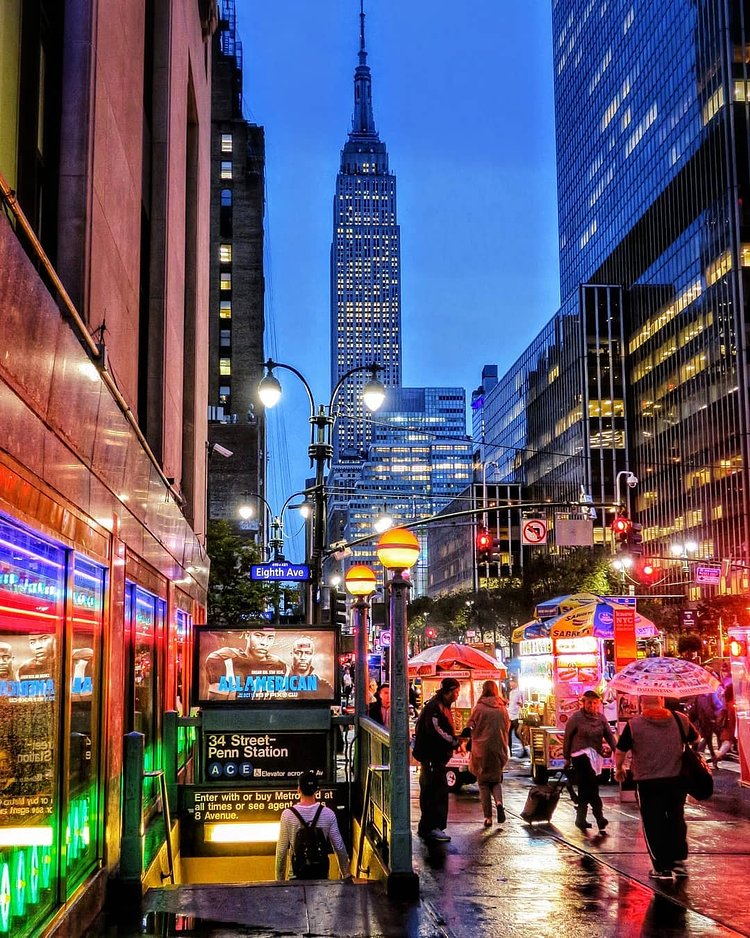 34th Street and 8th Avenue, Midtown, Manhattan