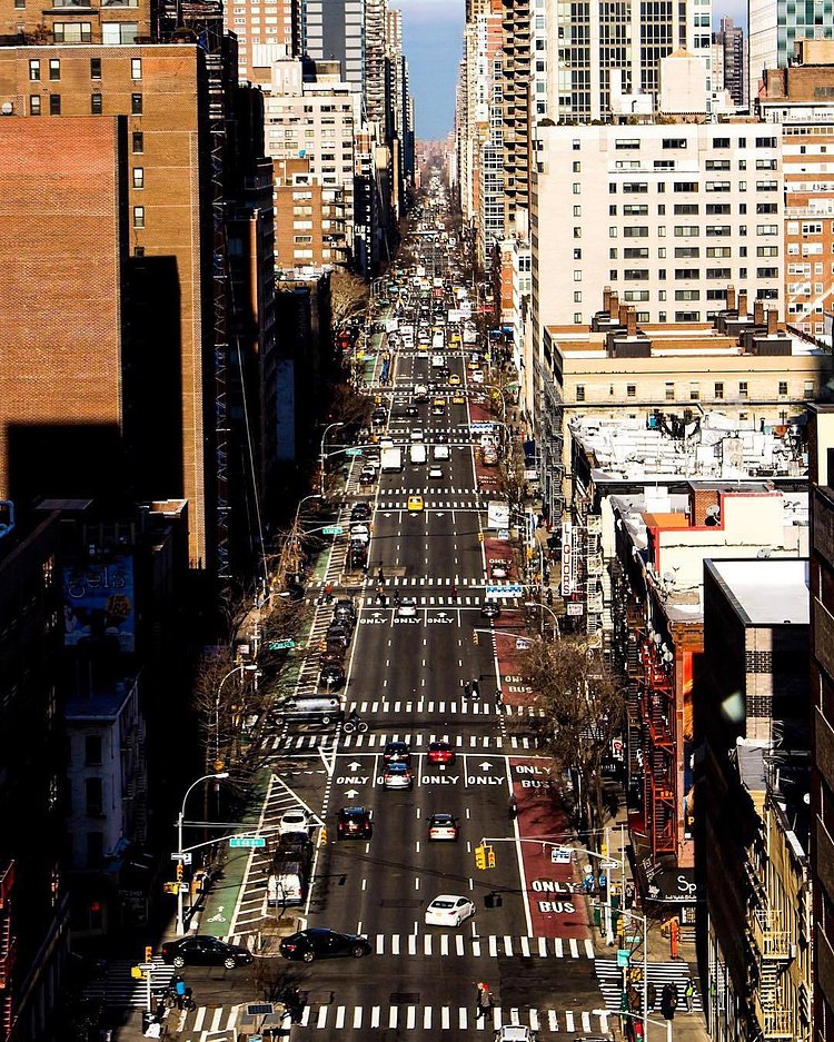 1st Avenue, Upper East Side. Photographed from the Roosevelt Island Tramway