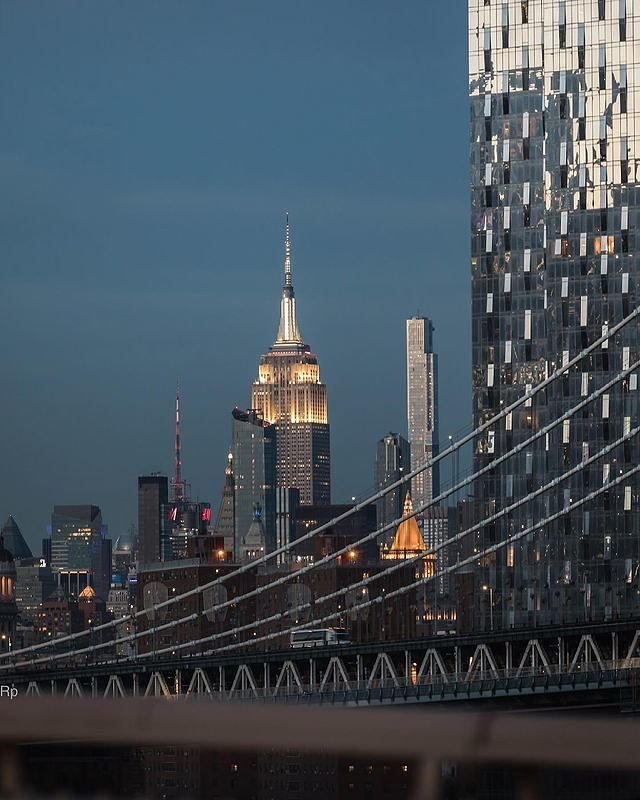 Midtown Manhattan Skyline from Manhattan Bridge, New York