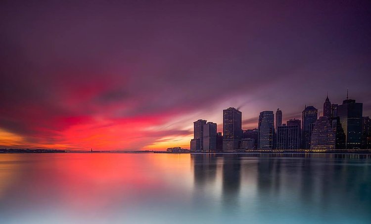 Sunset Over Lower Manhattan