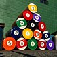 RACK'EM UP!! #poolballs #oilbarrels #pool #balls #billards #streetart #stencils #stencilart #tombobnyc #eightball #🎱 #rackemup #greenfelt #cementbrick #walls #publicart #tombob