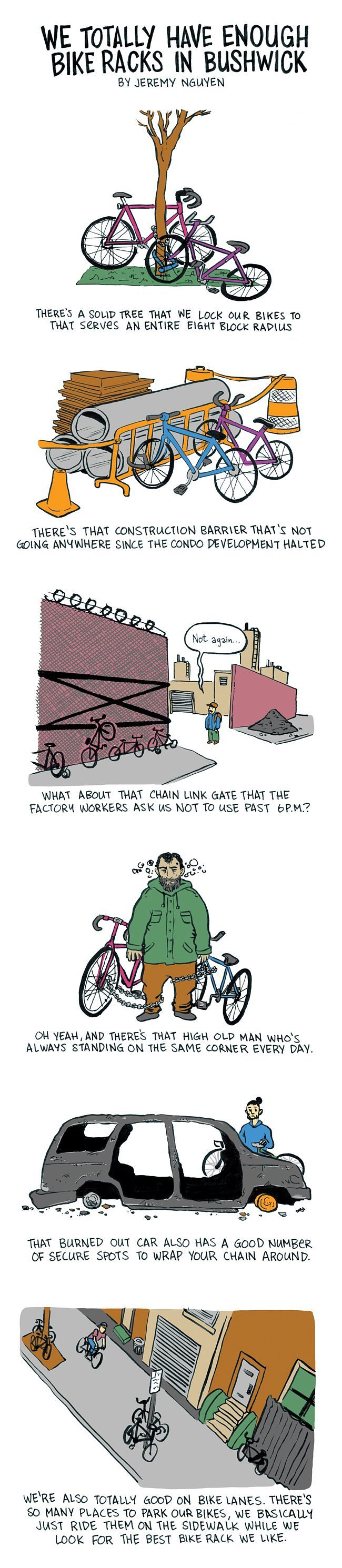 We Totally Have Enough Bike Racks in Bushwick