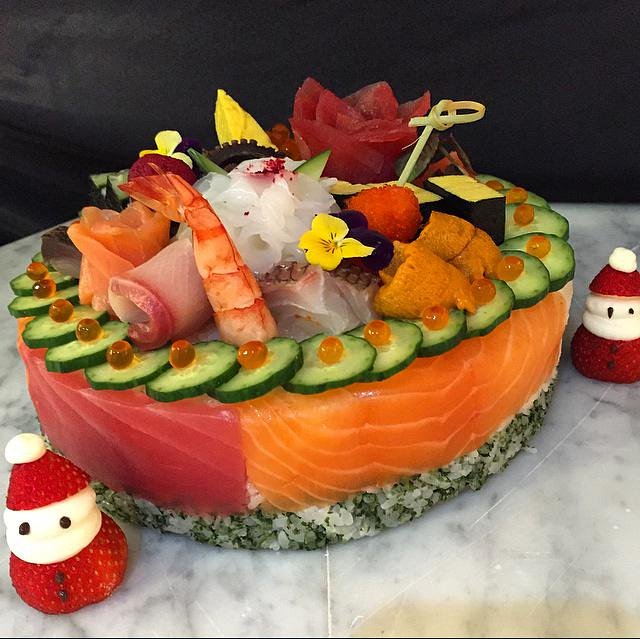 My favorite cake for the holidays is #SUSHI cake! Wishing everyone Merry #Christmas and #HappyHolidays to all!