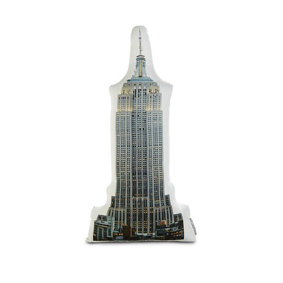 Empire State Building Printed Pillow