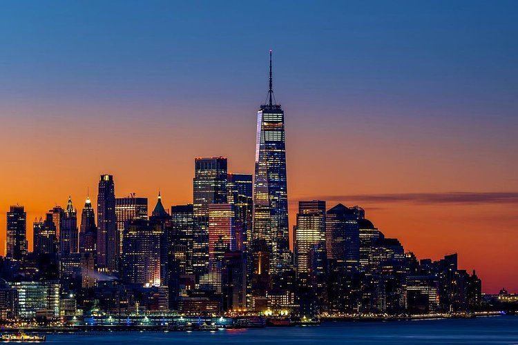 Lower Manhattan Skyline at Dawn