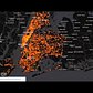 New York car crash geo-temporal map.