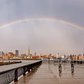 Rainbow over New York City
