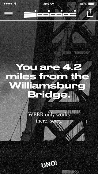 Williamsburg Bridge Radio App