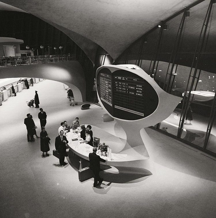 Information desk at John F. Kennedy Airport, 1962