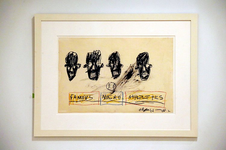 A notebook page by Jean-Michel Basquiat.