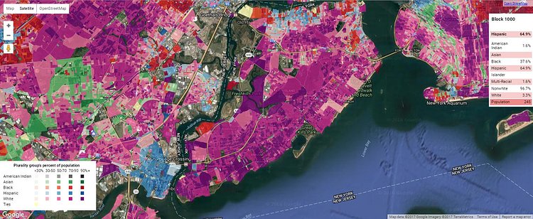 Staten Island Ethnic Density Map