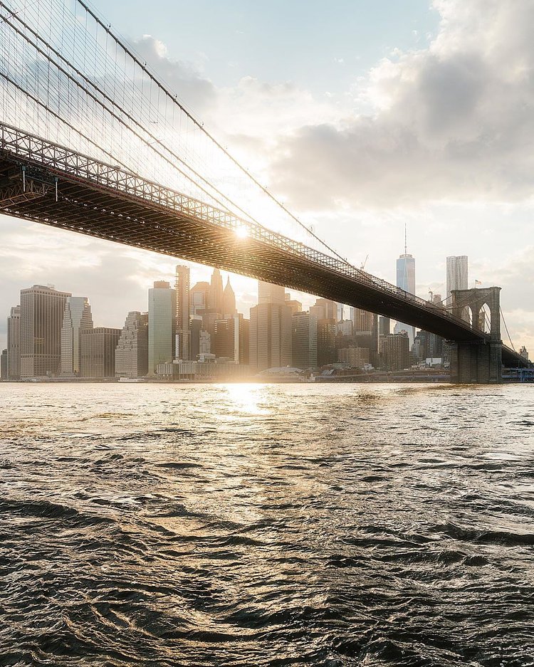 Sunset Over Brooklyn Bridge