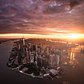 Sunrise over New York City. 📸 via @beholdingeye #viewingnyc #nyc #newyork #newyorkcity #sunrise