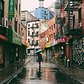 Doyers Street, Chinatown, Manhattan. Photo via @iwyndt #viewingnyc #newyorkcity #newyork #nyc #rain