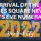 Arrival of the Times Square New Year’s Eve Numerals 2022 and “Countdown Rehearsal” in New York City