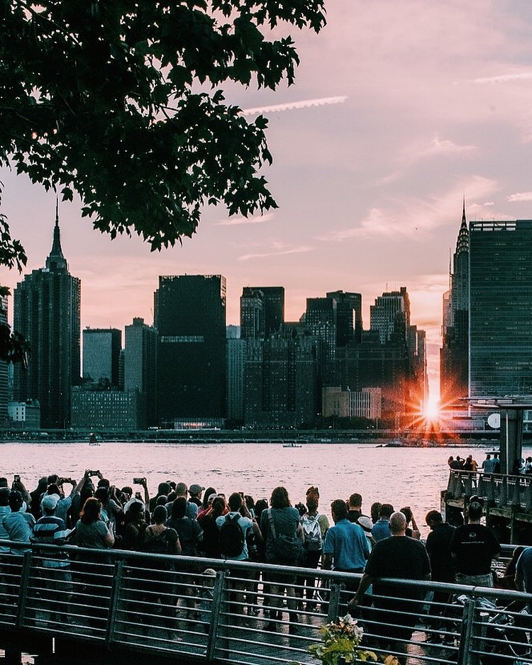 Who was snapping the MANHATTANHENGE last night?!