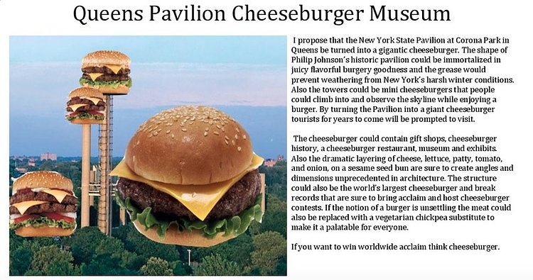 Queens Pavilion Cheeseburger Museum