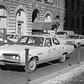 Taxis are seen in mid-Manhattan, New York, Nov. 17, 1970.