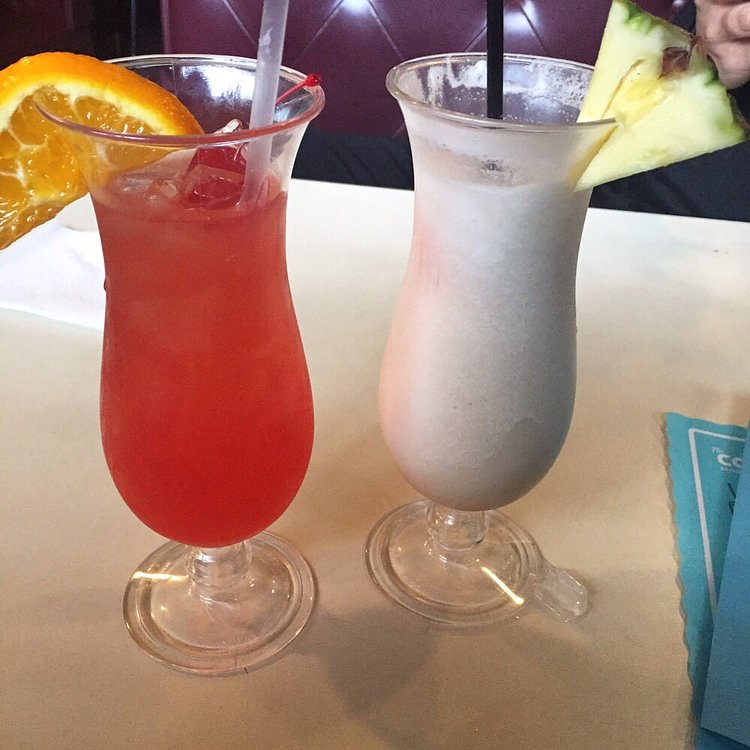 Planters punch and the commodore (their piña colada)