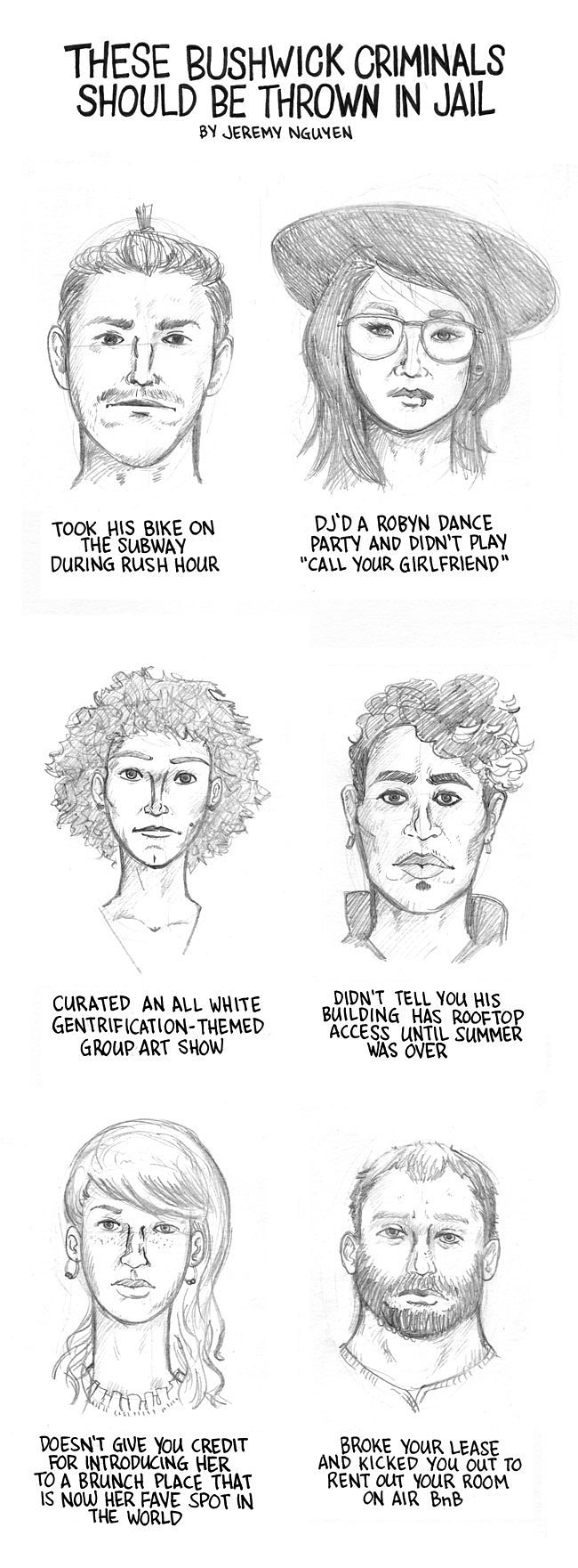 Police Sketches of Bushwick’s Social Criminals