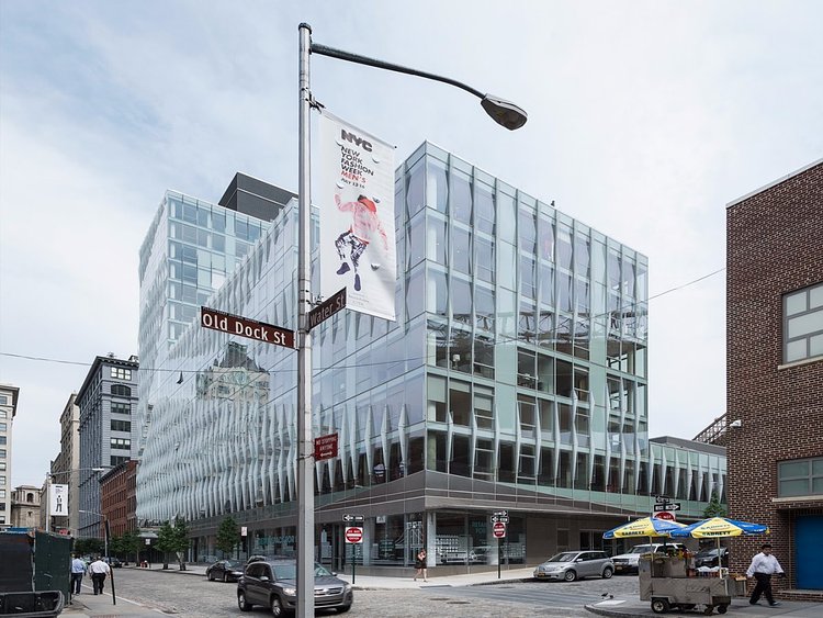Gaze upon 60 Water Street, the most expensive rental building in Brooklyn. Its glassy exterior separates it from Dumbo's typical post-industrial architectural style.