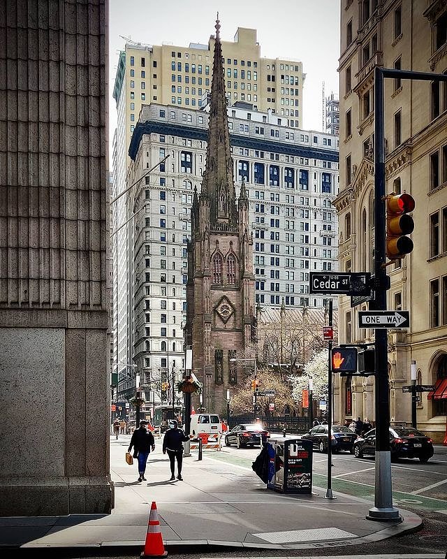 Trinity Church, Broadway, Financial District, Manhattan