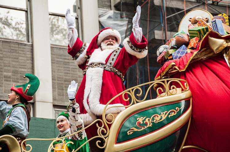 Santa Claus at the Macy's Thanksgiving Day Parade, 2014