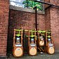 MONKEYS HANGING AROUND... #🐒🐒🐒🐒 in #newbedford #massachusetts #rodney #french #blvd #streetart #nbma #publicart #monkeys #🐒 #🍌 #tombobnyc #stencilart #🌴 #tombob #monkeybusiness #🐒🍌🌴#electrical #meters