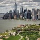 Governors Island and Lower Manhattan, New York, New York.