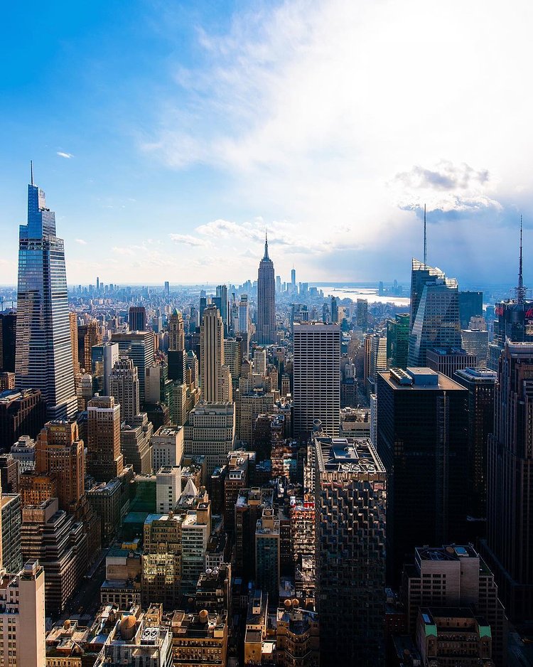 View from Top of the Rock, Midtown, Manhattan