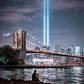 9/11 Tribute in Lights over Manhattan
