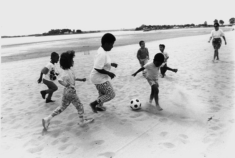 Orchard Beach Re-Opening Day, Bronx, 1989.