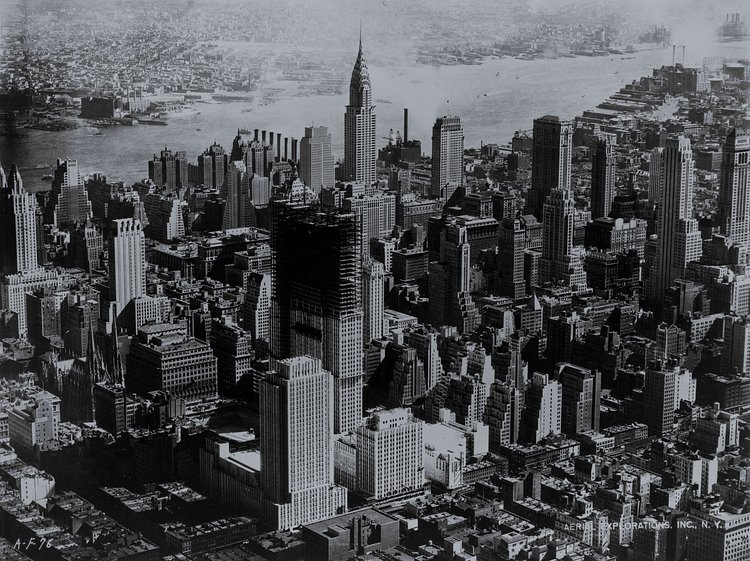 Rockefeller Center under construction, New York City, 1932 | Rockefeller Center rises in mid-Manhattan. Photograph by Hamilton M. Wright for Aerial Explorations, Inc., N.Y., 1932.

From the New York World-Telegram Collection at the <a href="http://memory.loc.gov/ammem/index.html" rel="nofollow">U.S. Library of Congress</a>.
<a href="http://flickr.com/search/?q=world-telegram&amp;m=tags&amp;w=76204898@N00&amp;s=int">More pictures from the World-Telegram Collection</a>
<b>[PD]</b> <a href="http://hdl.loc.gov/loc.pnp/cph.3c36071" rel="nofollow">This picture</a> is assumed to be in the public domain.