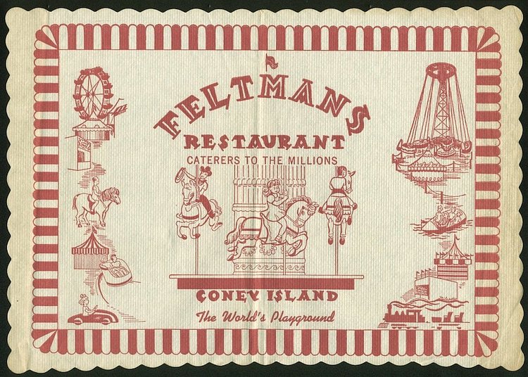 Placemat from Feltman’s via Green-Wood