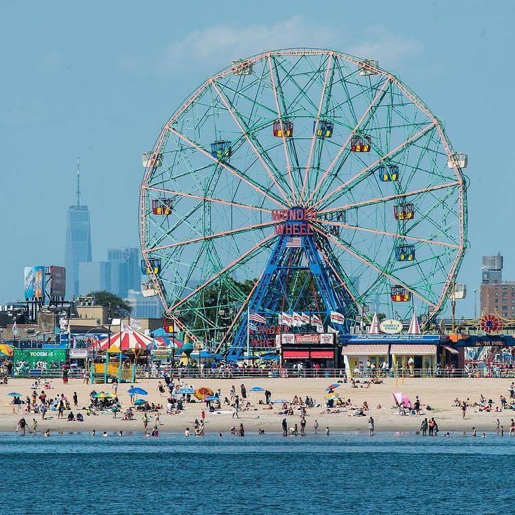 Deno's Wonder Wheel Park at Coney Island