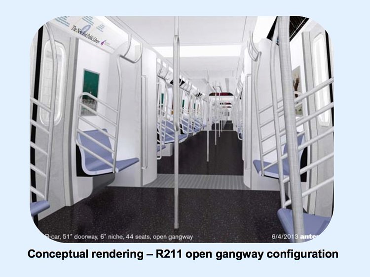 Conceptual rendering – R211 open gangway configuration