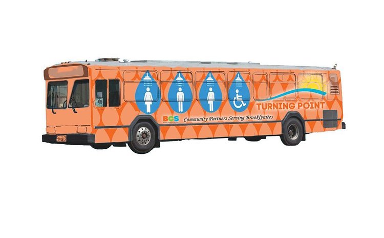Today, we unveiled a partnership between my administration, @WeAreBCS, and @TPBklyn to establish a first-of-its-kind a mobile shower service that will travel across #Brooklyn to serve our #homeless neighbors and other at-risk populations. This is about basic dignity and respect.