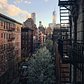 One of my favorite views of NYC, taken earlier this spring right from my own fire escape. My friends at @caldreaco are giving away a day of exquisite experiences to those with superior architectural taste. Go to @caldreaco to test yours. #experiencecaldrea #sp