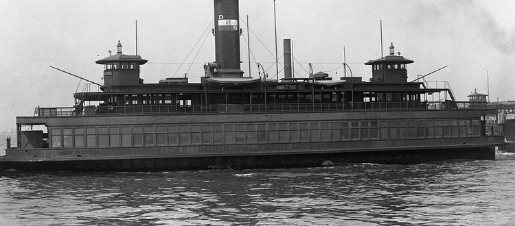 The Ferry Boat Bay Ridge leaving St. George, circa 1919. (From the Collection of the Staten Island Museum)