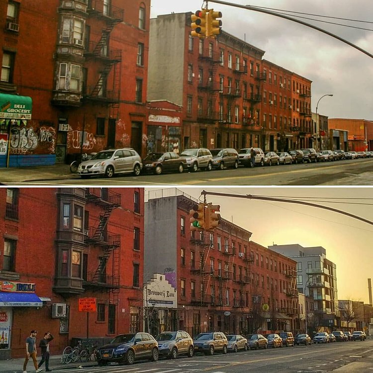 Greenpoint Avenue 2005 / 2018 
Between Franklin Street and West Street. 
#greenpoint #brooklyn #nyc #graffiti #newyorkcity #bars #businesses #deli #Bodega #grocery #greenpointave #bar #beer #brickbuilding #buildings #nostalgia #thenandnow #city #neighborhood #BKLYN #718 #sunset #missingthepoint  #architechure #streetphotography #brouwerijlane